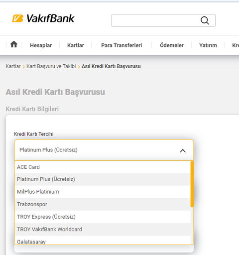 Vakıfbank Platinum Plus / Platinum Plus Metal kartlar