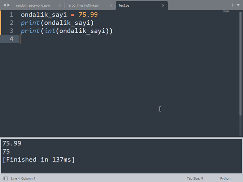 python str formatlama