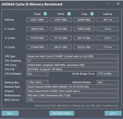 CL14 3600mhz RAM OC Değerlerim