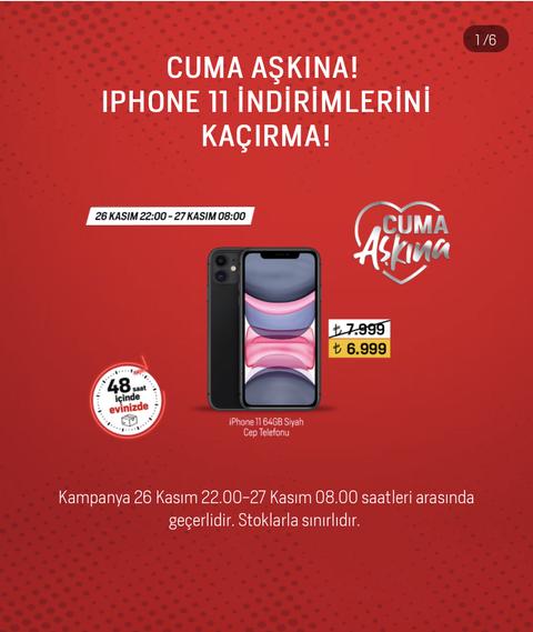 Iphone 11 64 GB 6999 TL