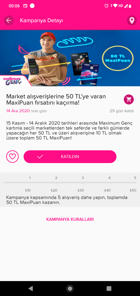 Maximum Genç Kasim- Aralık Kampanyaları