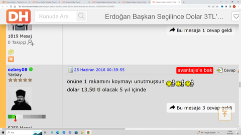 Erdoğan Başkan Seçilince Dolar 3TL'nin Altına Düşecek! (ANA KONUSU)