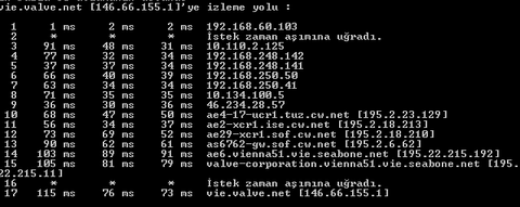 vie.valve.net ping sonucumuzu paylaşalım.