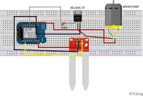 blynk esp8266 otomatik çiçek sulama sistemi