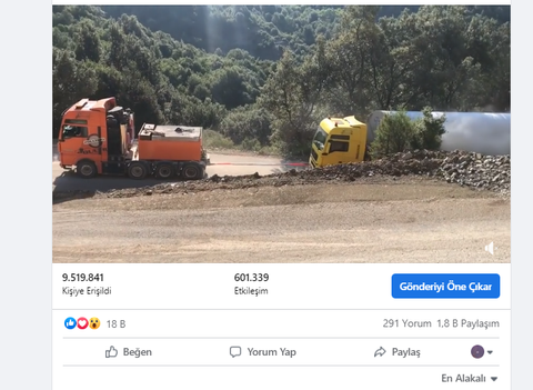 300K Erkek çoğunluklu Facebook sayfama reklam alıyorum (İŞ MAKİNELERİ,KAMYON SAYFASI )