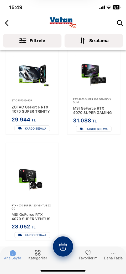 GeForce RTX 40 SUPER serisi Türkiye fiyatları ve çıkış tarihi açıklandı