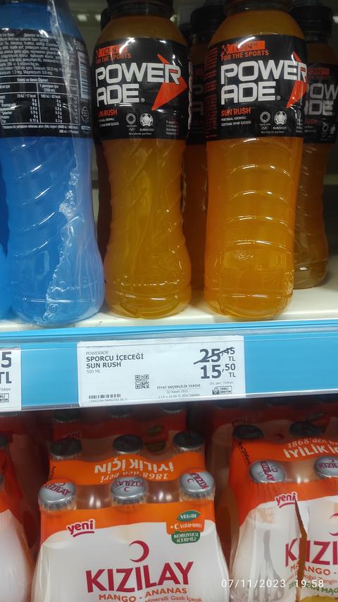 A101 Powerade Sporcu İçecegi 15 TL