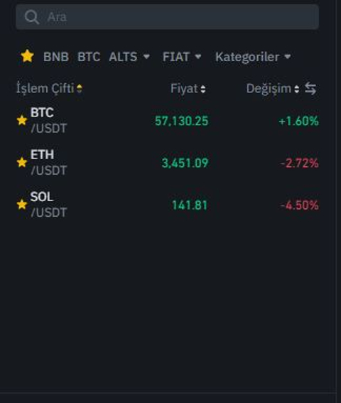 Binance Web Sorun..