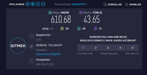 NETGALAKSİ DİYARBAKIR 600 MBİT FİBER