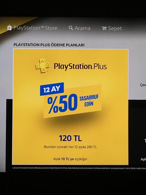 12 aylık Playstation Plus Fırsatı %50 İndirimli
