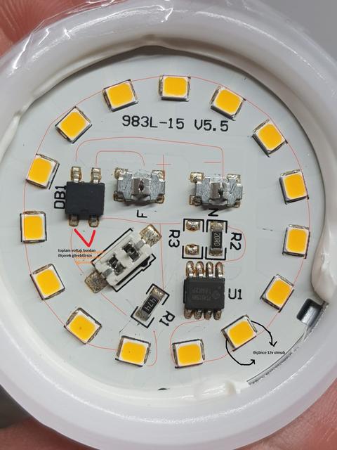 [ÇÖZÜLDÜ] Sönük yanan led ampul arızası