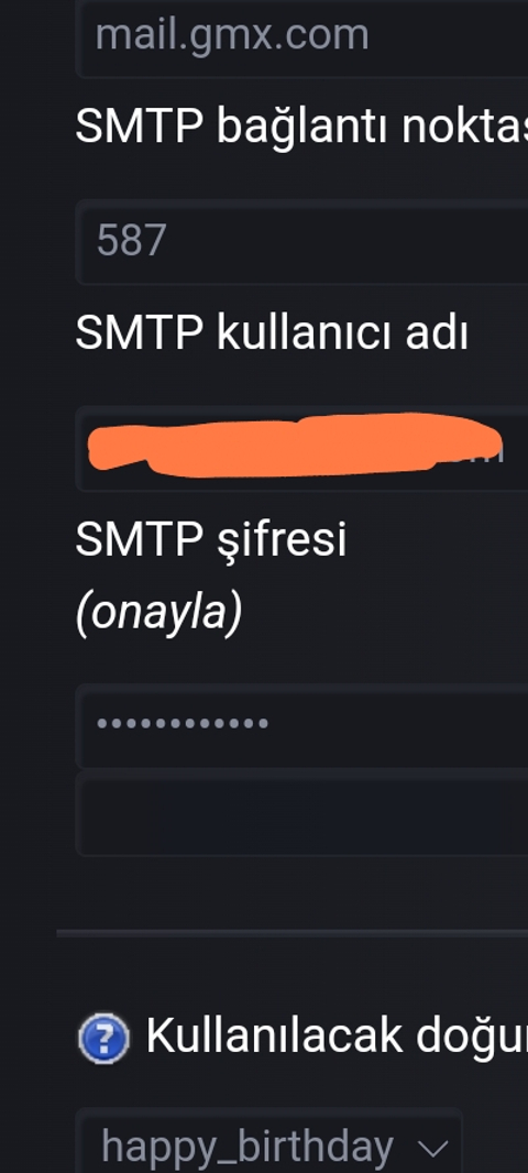 SMF Forum scriptinde SMTP yapılandırması nasıl yapılır?