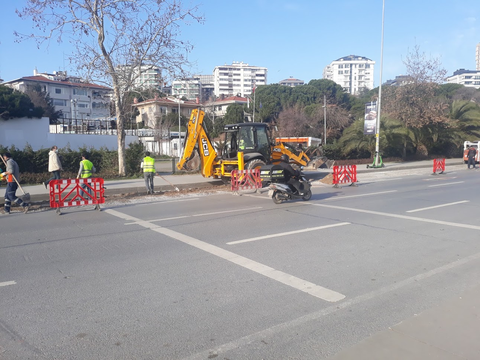 Fiber kablo döşeniyor