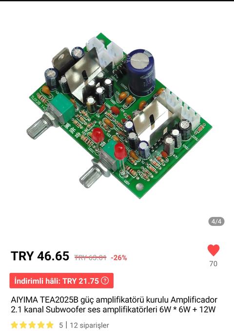 Ses sistemi devre değişikliği - 4w yerine 6w