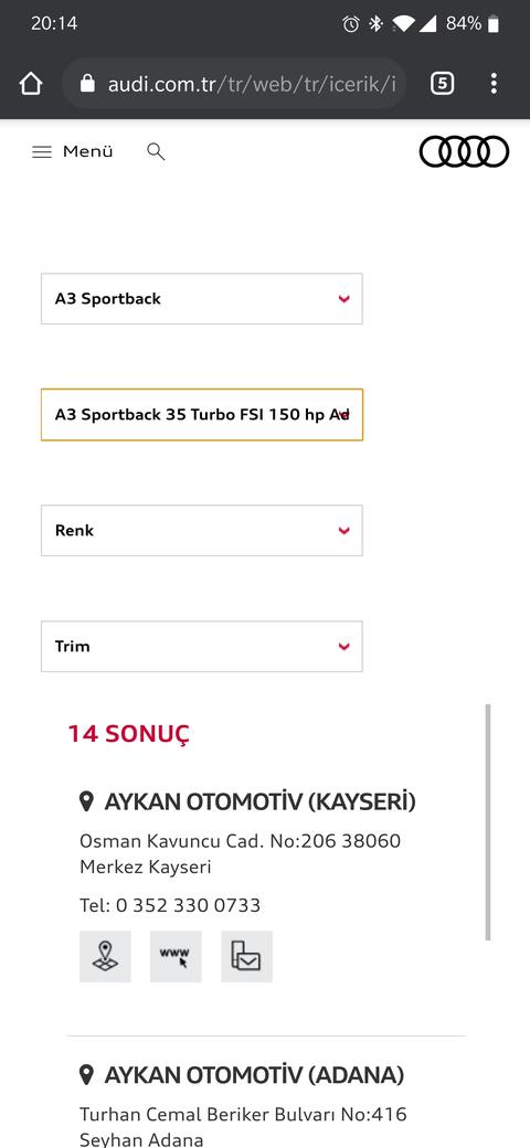 Yeni 2021 Audi A3 Sedan ve A3 Sportback Türkiye fiyatları