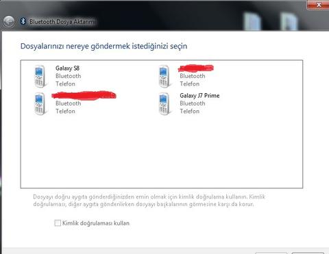 Bluetoothuma izinsiz eklenen cihazlar
