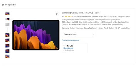 ⓘ SAMSUNG GALAXY TAB S7 Serisi ANA KONU