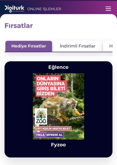 Digitürk FYZOO kodu ile Sanal Çadır Vip Değişimi