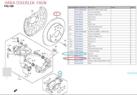 Yeni Vitara Servis - Teknik /Sarf Malzeme ''ARŞİV''