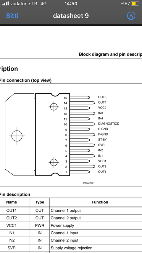 ST540 amplifier component bilgi