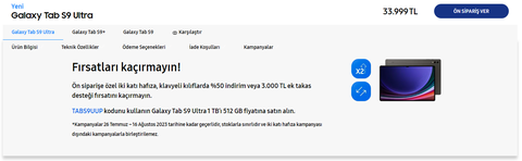 Galaxy Tab S9 serisinin Türkiye fiyatı açıklandı