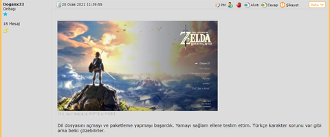 The Legend Of Zelda: Breath Of The Wild Çeviri Devredildi