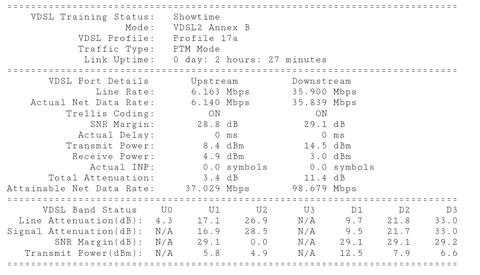 ADSL sonrası VDSL öncesi hat ve hız değerlerim