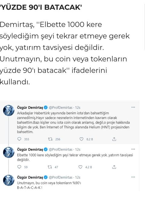 Ekonomist Özgür Demirtaş'tan uyari "%90'ı batacak! "