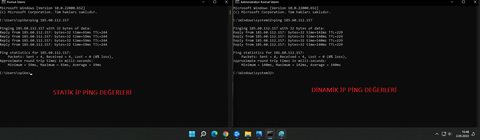 Bu rezaleti herkes görsün. [Statik Ip vs Dinamik Ip] *Şimdide akşamları ping sorunu başladı*