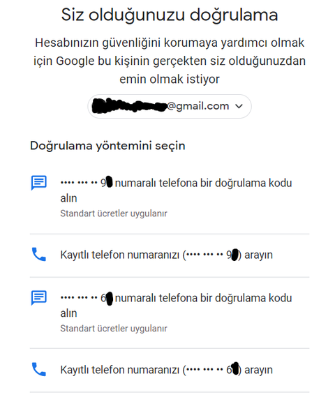 Gmail Telefon Numarası Sorunu