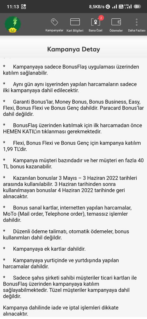 Garanti Bankası dijitalde harcadığınız kadar bonus