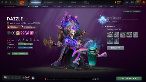 Dota 2 Dolu Account Satılık. 4 Arcana 2 Persona ve Ekstra Item'lar