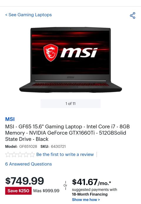 MSİ GF65 ALINIR MI? YARDIM