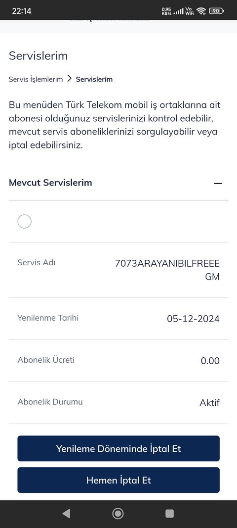 EGM tarifesini uzatma yolu var mı?