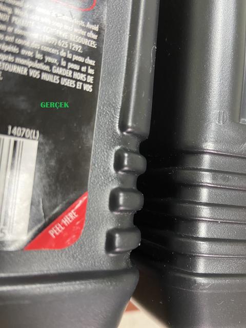 MOTUL SPECIFIC RN 0720 SAHTE VE ORJİNAL YAĞ BİDONU ARASINDAKİ FARKLAR