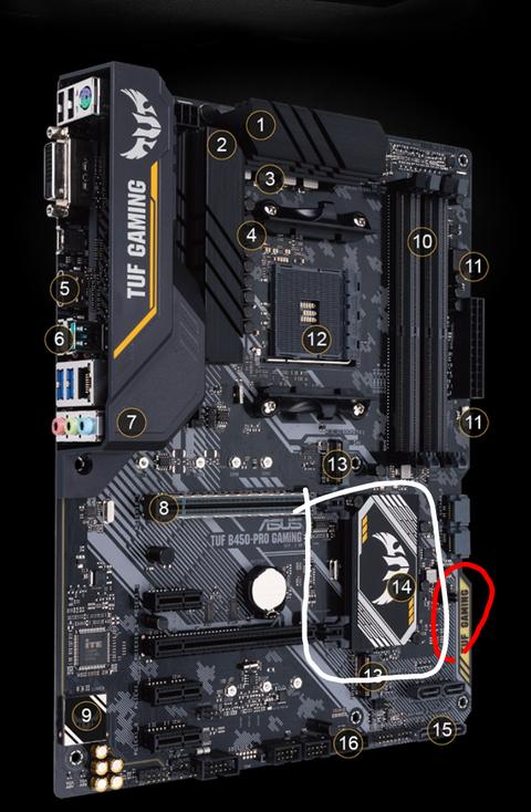 3060 Ti ekran kartı ASUS TUF B450-Pro Gaming anakarta Pci slota oturmuyor