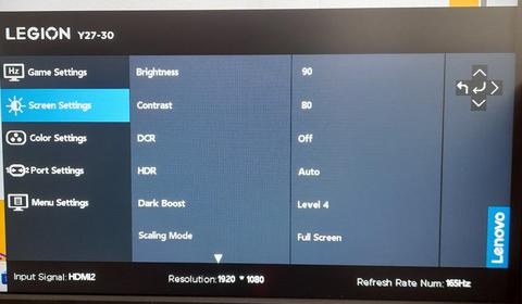 Lenovo Legion Ekran Ön Yükleme Anında Görüntü Vermiyor