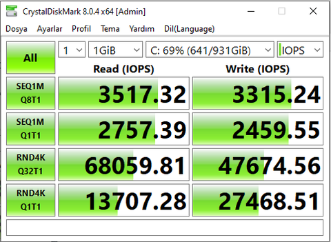 Pci-e 3.0 slotuna takılan Pci-e 4.0 nvme ssd değerleri nasıl ?