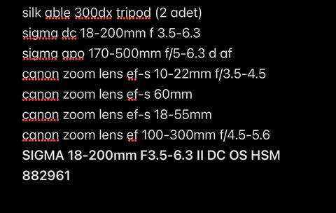 Elimde bu lensler var pek anlamıyorum fiyatları internette çok fazla gözüküyor