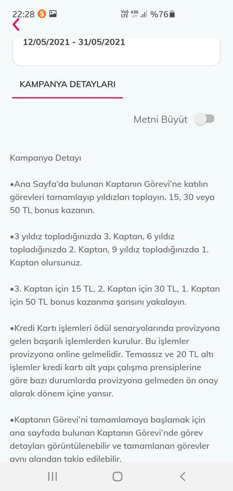 Denizbank Kaptanın görevi temmuz ayı 15/ 30/ 50 TL Bonus