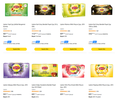 Amazon TEMEL TÜKETİM & GIDA & TEMİZLİK ve KOZMETİK ÜRÜNLERİ FIRSATLARI