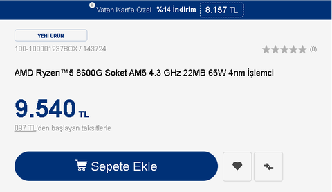 Vatan Bilgisayar Seçili OEM Ürünlerinde Sepette %15 İndirim [ANA KONU]