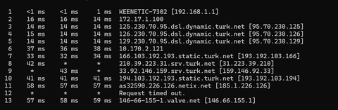 vie.valve.net ping sonucumuzu paylaşalım.