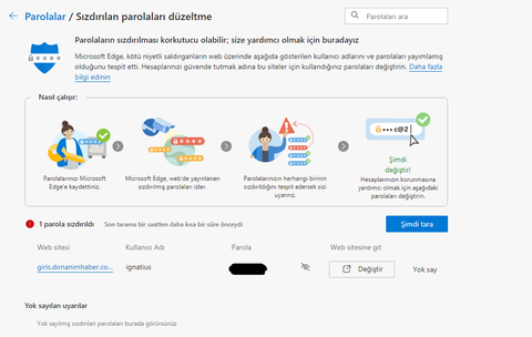 DONANIMHABER ŞİFRENİZ SIZDIRILDI SORUNU