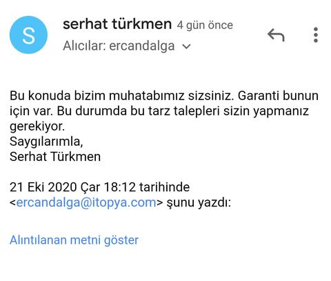 İtopya bilişimin ekran kartı iadesinde dayatması