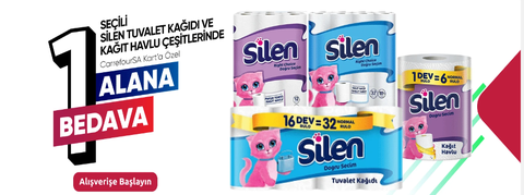 SİLEN 64'LÜ TUVALET KAĞIDI 188 TL - CARREFOURSA