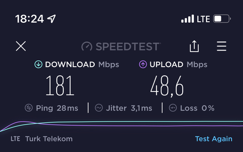 TÜM OPERATÖRLER 4,5G HIZ TESTİ [ANA KONU] 5G YE DOĞRU ADIM ADIM