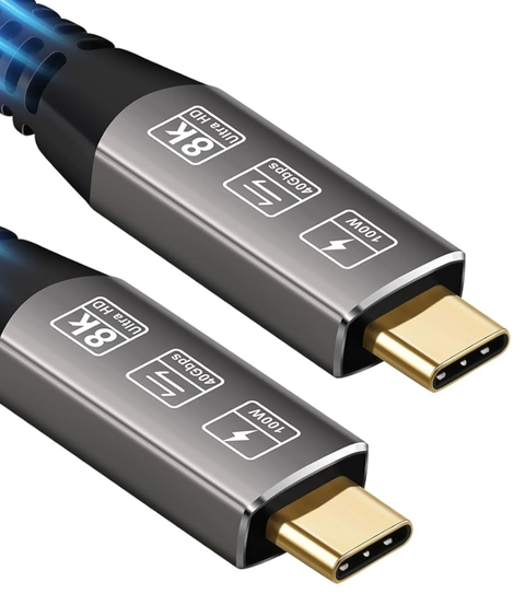 CableDeconn Type C Kablo (USB4 8K@30Hz 4K@120Hz 40Gbps 100W 1,2m) 260 TL