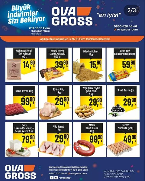 Ankara OvaGros 1kg caykur Tiryaki 59.90 vb