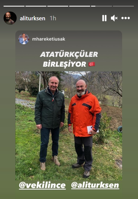 Ali Türkşen Memleket Hareketi'nde